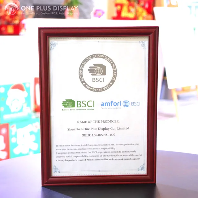 BSCI social responsibility audit certificate