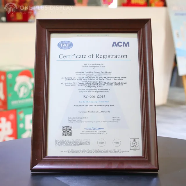 ISO 9001:2015 quality management system certificate English version 2021