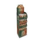 Corrugated cardboard snack display stand
