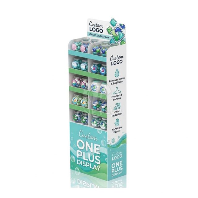 Custom corrugated cardboard display stand for retail products