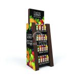 Juice drink paper display stand