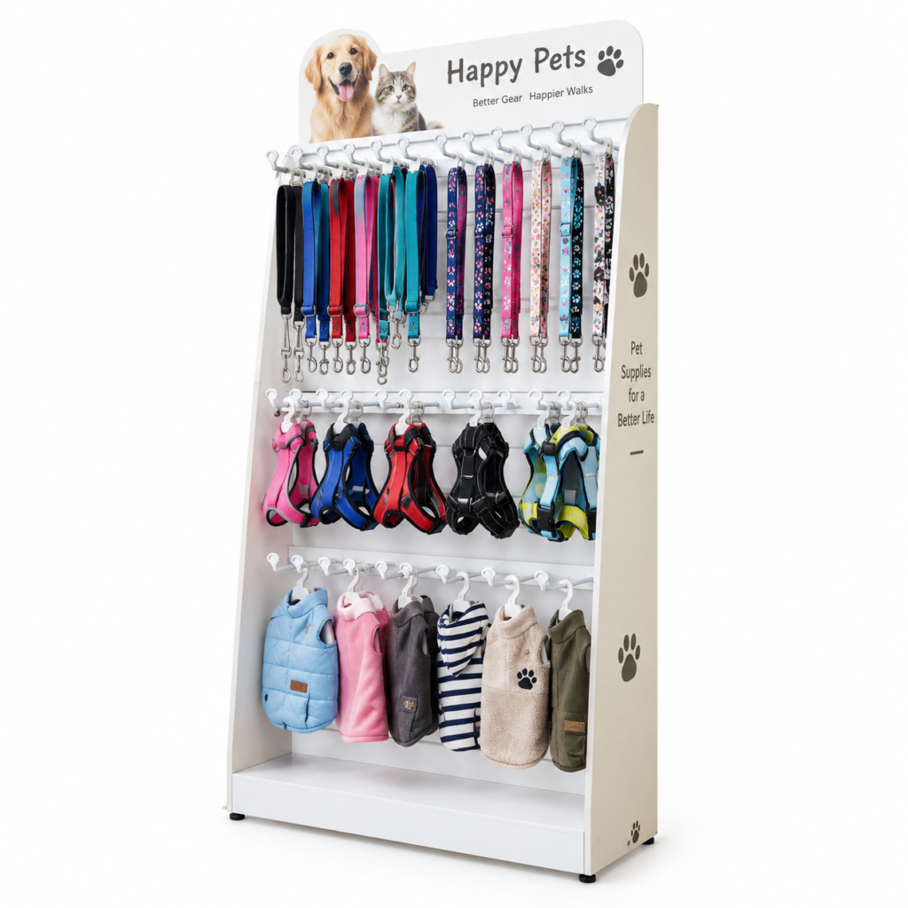 宠物牵引绳衣服挂钩展示架雪弗板防滑挂钩
